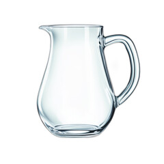 Elegant Clear Glass Pitcher for Drinks - Modern and Stylish