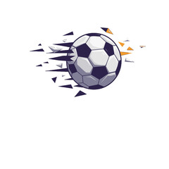 Soccer Ball in Motion - Dynamic Sport Illustration