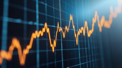 Economic trends analysis global market graph data visualization digital space analytical perspective