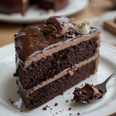 piece of chocolate cake