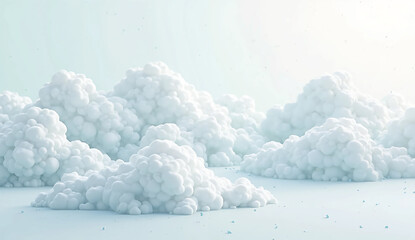 blue sky and clouds, Generative AI