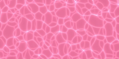 Obraz premium Gossamer pink pattern on fresh water surface, gentle ripples, top view, copy space, texture, background