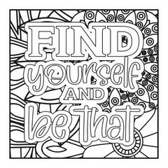 inspirational quote coloring pages for adults. hand drawn alphabet