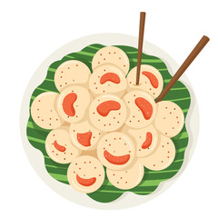 Illustration of Indonesian Food Cimol