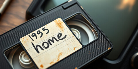 Nostalgic memories captured on a vintage VHS tape from 1985