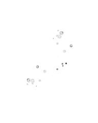 Abstract Scattered Micro-Droplets on White Background