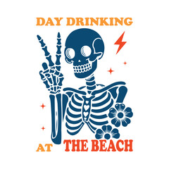 Retro Summer T Shirt Design