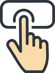  push-button-hand-vector-icon-on-white-background.