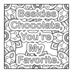 bold and easy best-friend quotes coloring pages for adults. decorative frame for your text