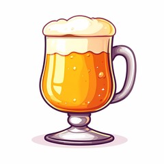 Craft Beer Cheers: Frothy Lagers and Cold Pilsners in a Festive Cartoon Celebration