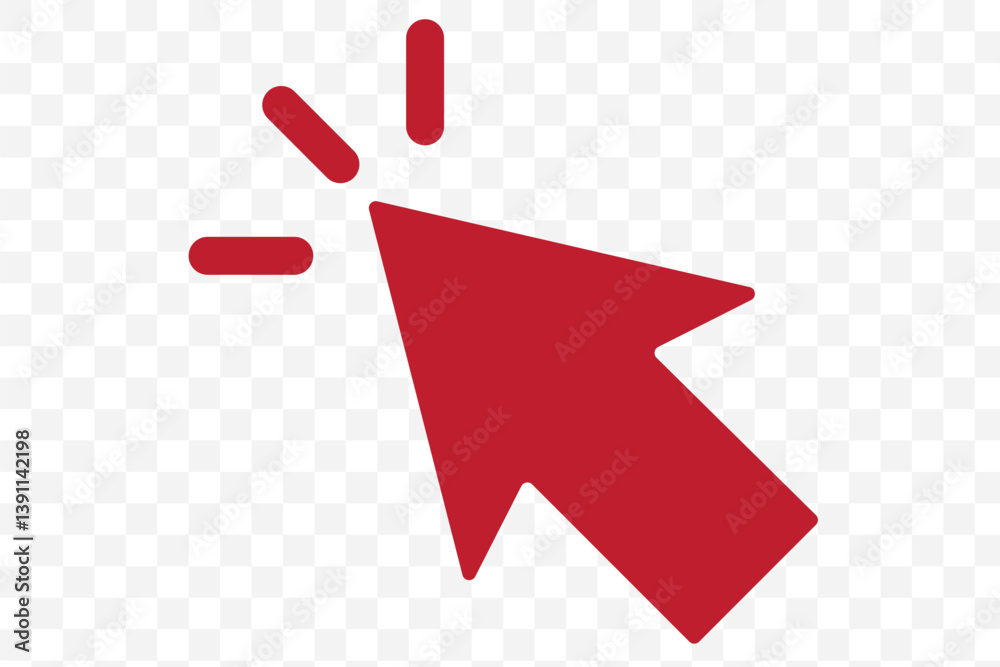 Poster cursor click, computer mouse icon set, vector arrow collection