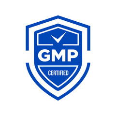 GMP Certified Stamp Label Vector Design 