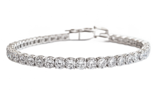 A Diamond Tennis Bracelet with Sophisticated Design