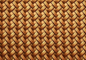 Naklejka premium Golden Pixelated Mosaic Seamless Pattern Intricate Woven Texture