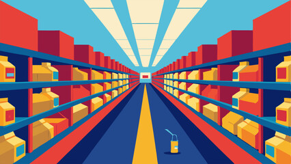 Endless Store Aisles An image of long endless aisles in a superstore filled with products representing the overwhelming choice and abundance available to consumers.