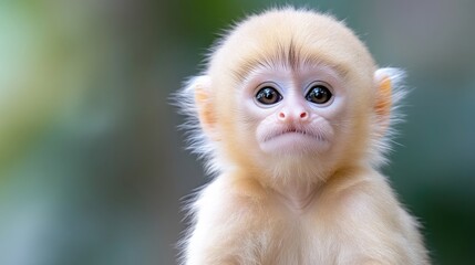 Fototapeta premium Close-up of a baby monkey