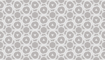 Hipster pattern with polygonal elements. Triangles style. Vector illustration. Light grey, brown color. Background for your business project. Advert, template screen. Seamless
