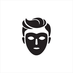 man carnival mask vector