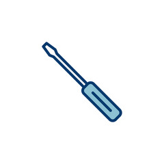 Screwdriver icon vector isolated on white background. Screwdriver vector icon