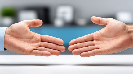 Two hands intertwined, a symbol of connection, support, and shared humanity two