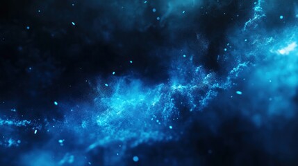 Naklejka premium Abstract glowing blue cosmic energy background