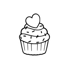 romantic cupcake clip art