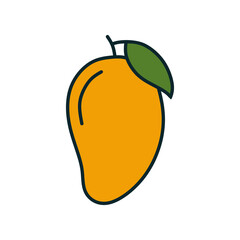 logo design vector abstract template illustration modern symbol simple logo icon mango fruit