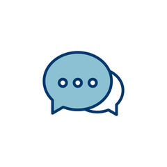 Chat icon vector isolated on white background. Chat vector icon. Speech bubble. message. contact us