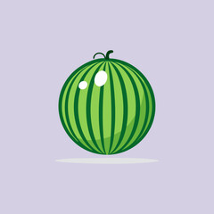 Watermelon icon in flat style. Fresh sweet and healthy fruit vector, Creative and Modern design in EPS10 vector illustration.Creative and Modern design in EPS10 vector illustration.