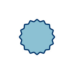 Badge icon vector isolated on white background. Awards icon. Achieve. Stamp