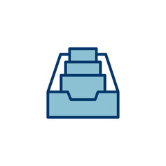 Archive folders icon vector isolated on white background. binders vector icon. Archive storage icon.