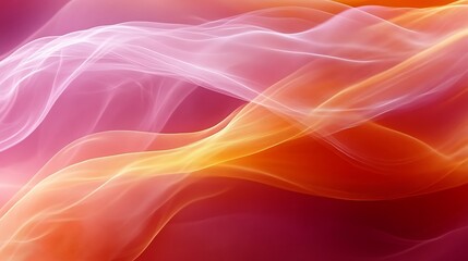 Abstract swirling pink and orange smoke.