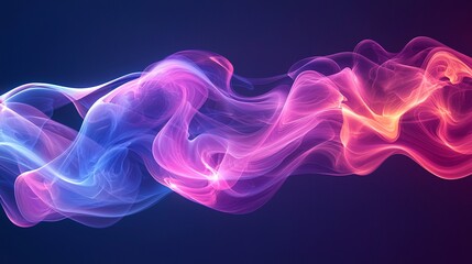 Obraz premium Abstract colored light wave