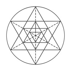 Triangle vector line design