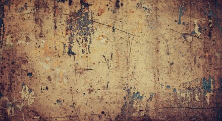 Obraz premium Distressed Grunge Wall Texture with Peeling Paint for Retro Design