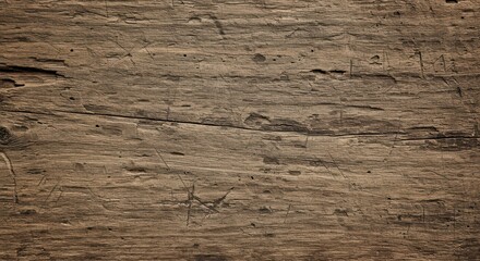 Fototapeta premium Distressed Wooden Surface Showing Weathering and Wear From Aging Process