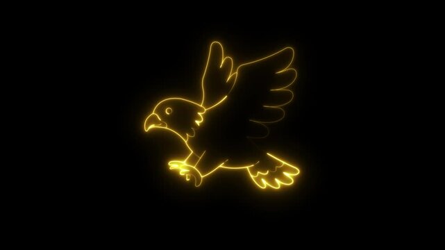  Dark vertical bird icon featuring black crow silhouette animation