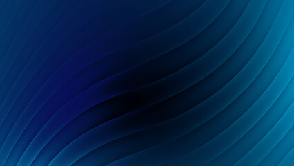 Blue fade abstract background with curved lines for a dark and moody feel