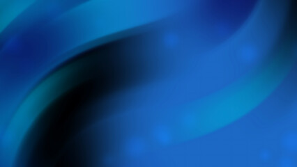 Abstract Blue Gradient Background with Soft Wavy Light and Motion Blur Effect