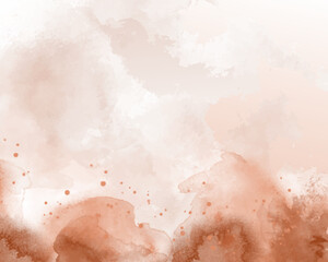 Abstract colorful watercolor for background. Digital art painting.