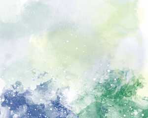 Abstract colorful watercolor for background. Digital art painting.