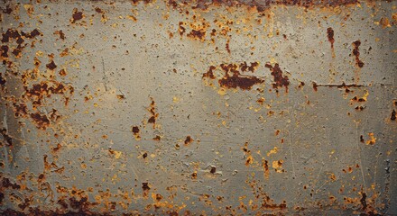 Peeling Paint and Rust Grunge Texture on a Metal Surface