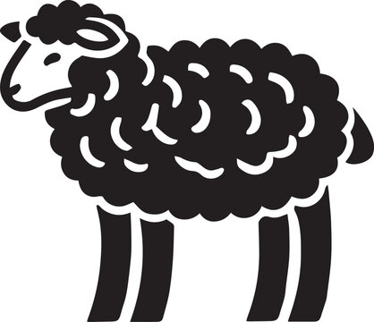 recommend clip art: black and white sheep, sheep vector illustration, sheep silhouette vector, sheep logo vector black icon on white background