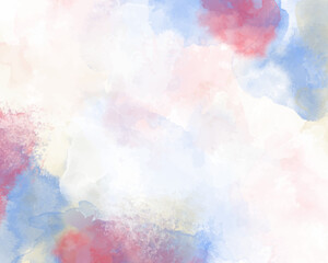 Abstract colorful watercolor for background. Digital art painting.