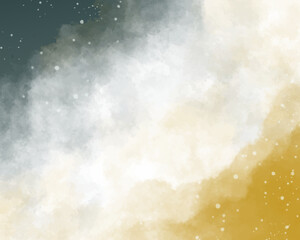 Abstract colorful watercolor for background. Digital art painting.