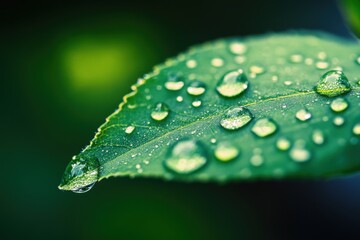 Dew Drops on a Leaf (1)