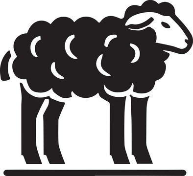 recommend clip art: black and white sheep, sheep vector illustration, sheep silhouette vector, sheep logo vector black icon on white background