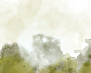 Abstract colorful watercolor for background. Digital art painting.