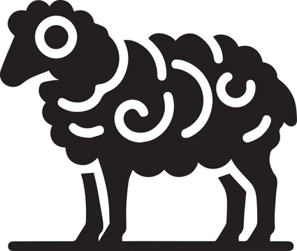 recommend clip art: black and white sheep, sheep vector illustration, sheep silhouette vector, sheep logo vector black icon on white background