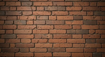 Obraz premium Rustic Brick Wall Texture with Vintage Brown Tones for Background Use